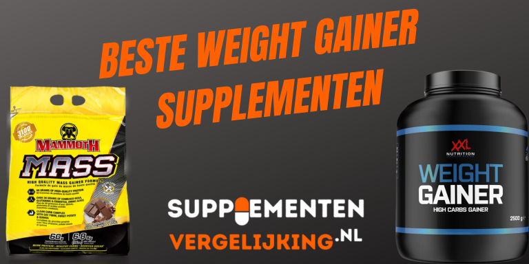 beste weight gainer supplementen banner